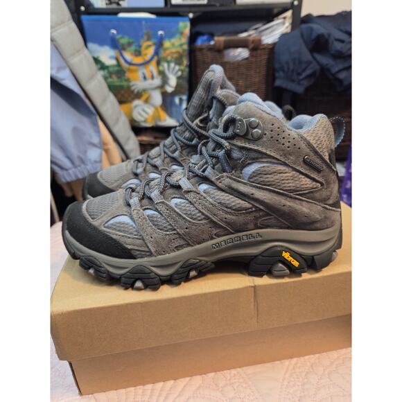 Merrell Women's "Moab 3 Mid Waterproof Hiking Boot" Size 6.5 - NEW - Picture 14 of 16